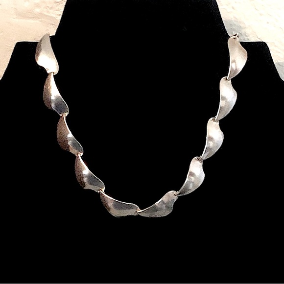 $182 Aarre & Krogh Rare Vintage Estate Necklace Marked Denmark A&K Sterling - Picture 4 of 5